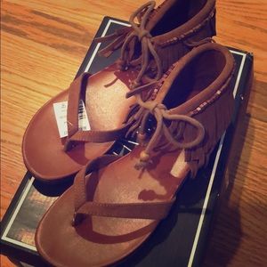 MIA New NIB Fringe Sandals, Size 6, 8 and 8.5